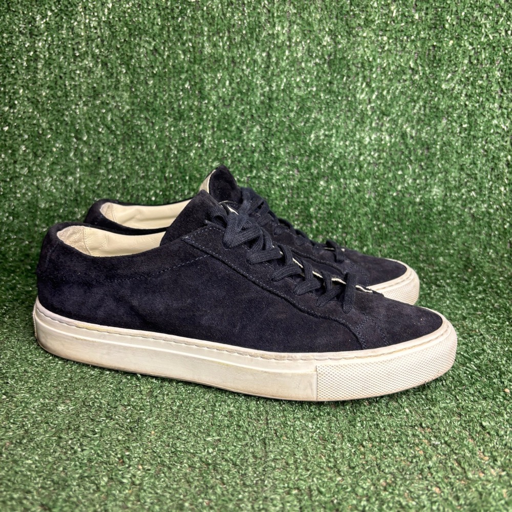 Woman by Common Projects Original Achilles Low Suede Luxury Sneaker Blue Women 8